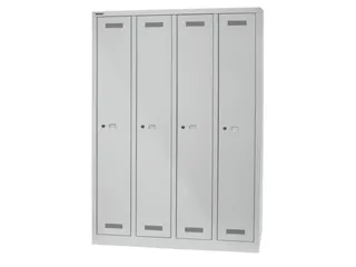 garderobekast,HxBxD 1700x1183x500mm,4vak,vak B 248mm,cil.-slot, - 3