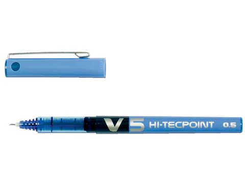 Rollerpen Pilot Hi-Tecpoint V5 0.5mm Fijne punt Blauw