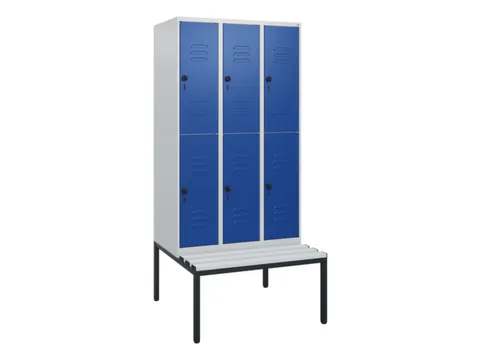 Dubbeldekse dekenkist,HxBxD 1950x900x815mm,3x2vak.,vak B 300mm