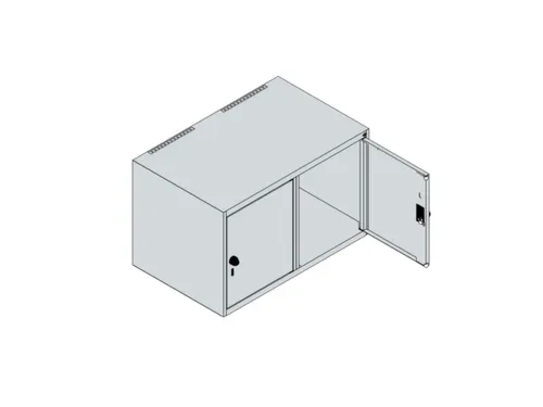 opzetkast,v. locker,2vak.,vak B 400mm,HxBxD 500x800x500mm,vleugeldeur