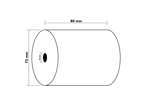 Exacompta Kassarol 43828E Wit 80mmx80mmx12mm 75 Meter 55 Gram