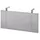 zichtscherm,v. bureau,HxB 350x750mm,zilverkleurig