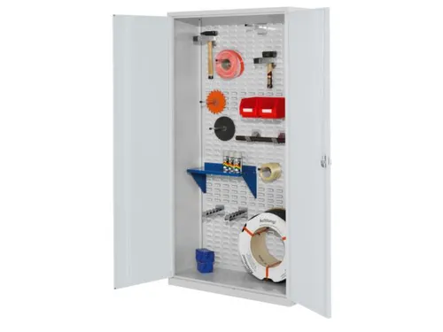 kast met sleufplaat,HxBxD 1950x1000x410mm,cil.-slot,sokkel,RAL5010