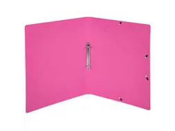 Ringmap Elastatiek glans karton 2R 15mm roze