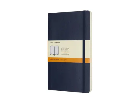 Notitieboek Moleskine large 130x210mm lijn soft cover sapphire blue