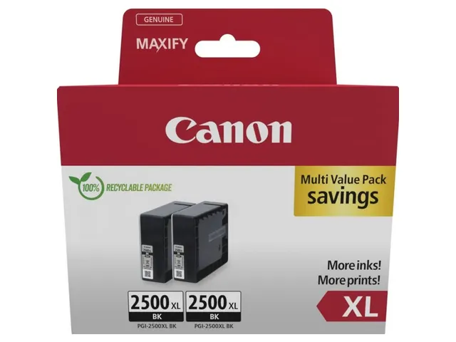 9254B011 CANON PGI-2500XL Ink Cartridge BK TWIN