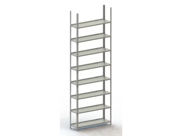 magazijnstelling,grondveld,HxBxD 2500x1004x304mm,vaklast 80kg