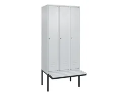 locker voor scheiding van kleding,HxBxD 2120x900x815mm,3vak