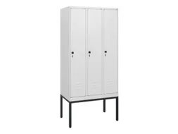 locker,HxBxD 1950x900x500mm,3vak,vak B 300mm,draaigrendel