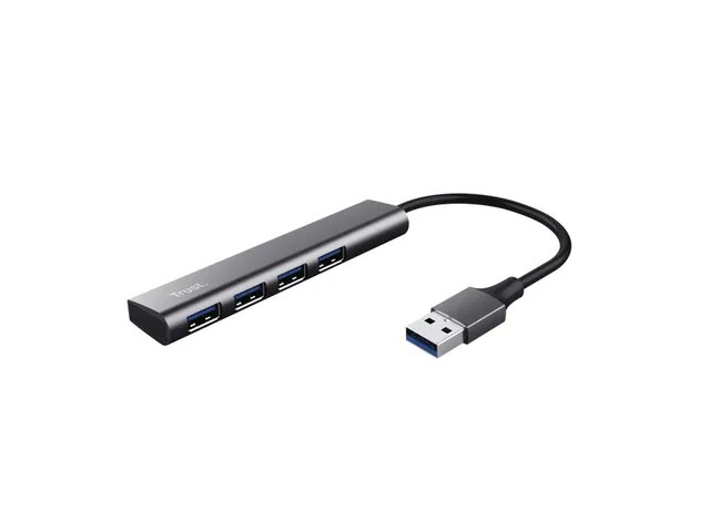 Hub Trust Halyx 4-port USB-A zilver