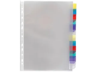 Viquel Geperforeerde Showtas A4 Met 12 Tabs 0.09mm 11-Gaats - 1