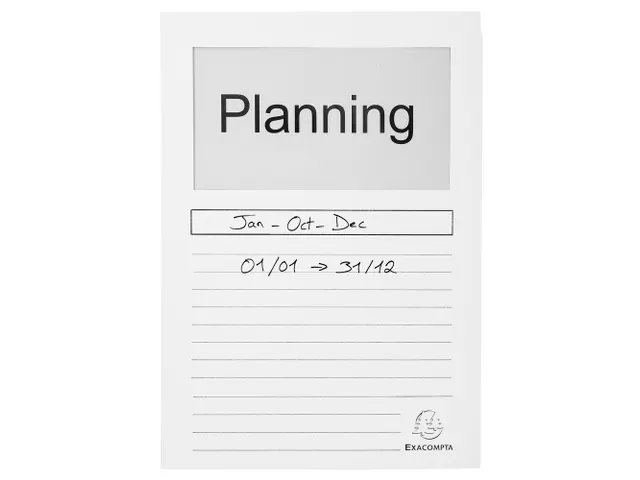 Pak van 100 venstermappen SUPER 160g/m2 - 22x31cm-Wit