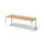 bureau HxBxD 740x2200x800mm blad beuken 4-voeten verkeerswit