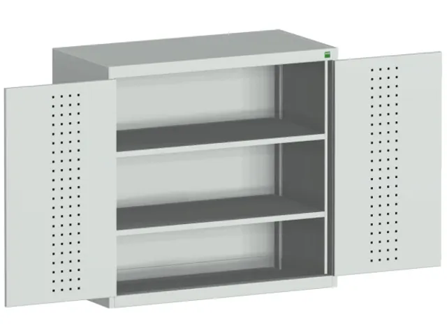kast met geperforeerde platen,HxBxD 1000x1050x650mm,2xStalen bodem