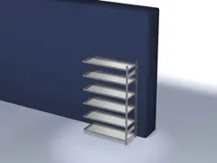 Inhaakstelling Aanbouwveld 2000x1300x500mm Vaklast 180kg 5egborden