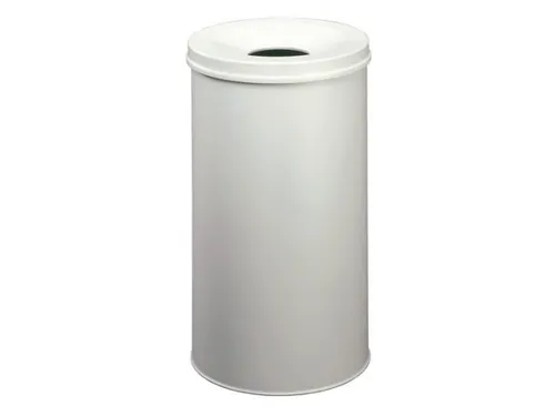 Afvalbak Vlamdovend Safe Round 60 Liter Grijs