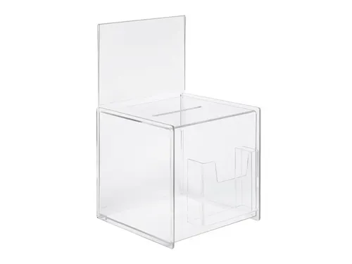 Aktiebak Transparant Folderhouder 21X36X21Cm + Insteek Visitekaart