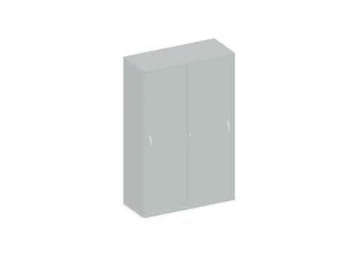 Schuifdeurkast 1540x1000x430mm Romp Lichtgrijs Decor Front Lichtgrijs