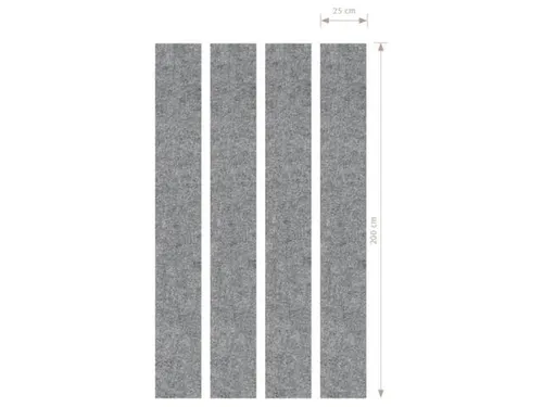 akoestisch wandpaneel,HxLxB 25x2000x250mm
