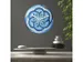 Horloge de Table/Murale 20 cm-Silencieux-Bleu-Verre Trempé-NeXtime Co
