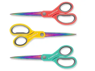 Schaar Staedtler Norix 21cm 3 kleuren assorti rechtshandig - 2