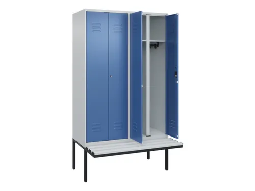 locker voor scheiding van kleding,HxBxD 2120x1200x815mm,4vak