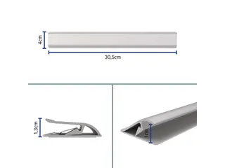 Klemlijst MAUL 305x40mm aluminium zelfklevend - 3