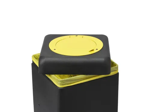 Afvalbak 90 liter EarthBin Geel Zwart