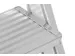 escalier mobile,estrade H 0,73m,3 à profilés antidérapants,alu