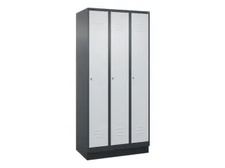locker voor scheiding van kleding,HxBxD 1950x900x500mm,3vak - 1