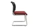 Siège visiteur assise bordeaux dossier maille noir assise HxlxP 450x4