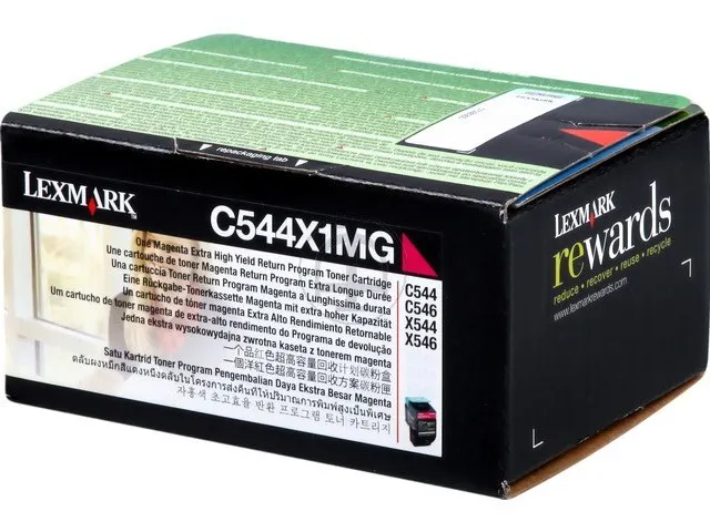 Tonercartridge Lexmark C 544 x 1 mg Retourpr.Magenta