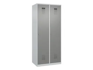 locker,HxBxD 1850x800x500mm,2vak,vak B 400mm,cil.-slot,staand op vloer - 3