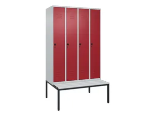 locker voor scheiding van kleding,HxBxD 2120x1200x815mm,4vak - 1