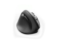 Verticale, ergo. draadloze muis voor linksh. EMW-500L, 6 knoppen, zwar