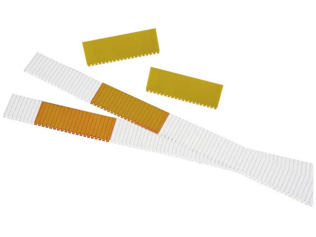 insteekbord,HxB 27x76mm,kunststof,geel transparant