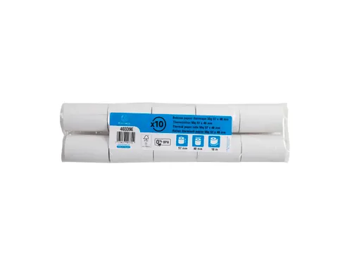 Thermische Tel- en Kassarol, 1-voud, Papier 55g, 57x40x12mm