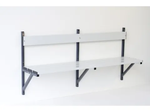 wandbank HxLxD 710x2000x360mm aluminium lijsten frame staal RAL7016