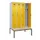 locker met bank,voor scheiding van kleding,HxBxD 2120x1200x815mm,4vak