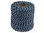 Katoentouw, blauw-wit, klos van 50 g, ongeveer 45 m
