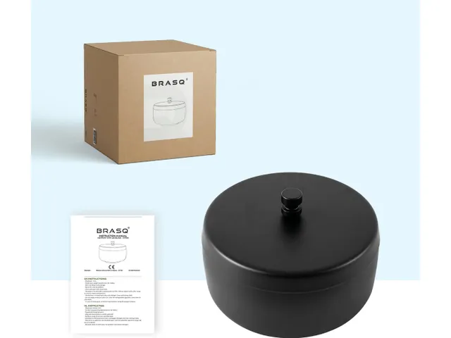 Cendrier de table avec couvercle AT700 1L Noir