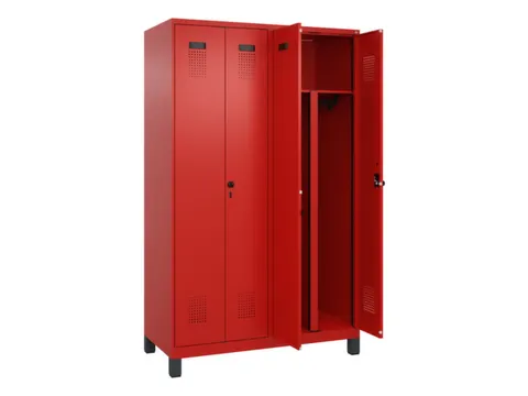 PBM-locker,HxBxD 1950x1200x500mm,4vak,vak B 300mm,draaigrendel