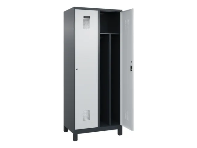 locker voor scheiding van kleding,HxBxD 1950x800x500mm,2vak