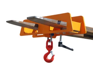 Laadhaak 2vorken Draagvermogen 1.5t Gewicht 10kg Ral2000 - 1
