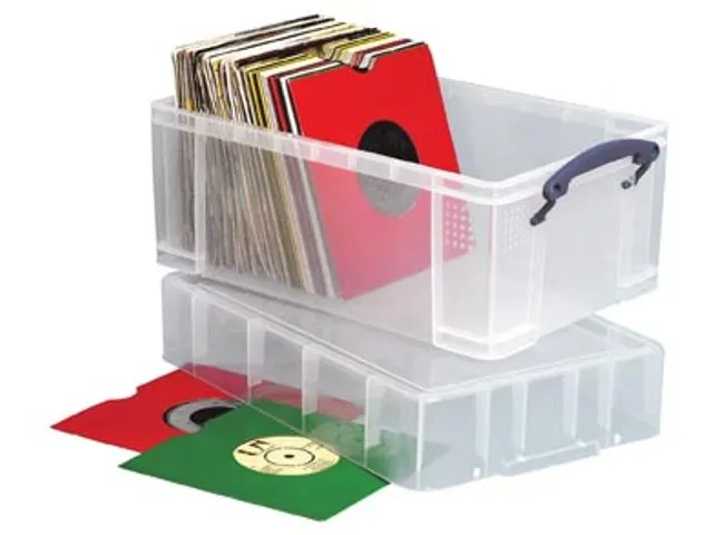 Opbergbox Really Useful 9 liter XL 395x255x205mm transparant wit