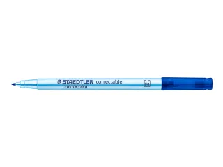 Viltstift Staedtler Lumocolor 305 non permanent correctable M blauw - 3