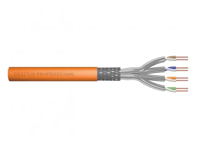 CAT 7 S-FTP installatiekabel 1200 MHz DCA AWG 23/1 25m ring Sx Oranje