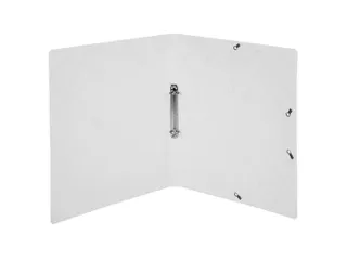Ringmap Elast. glans karton 2R 15mm wit - 2