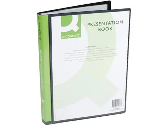 protège-documents personnalisable A4 40 pochettes noir