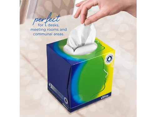 Facial tissues Kleenex kubus 3-laags 56stuks wit 8825